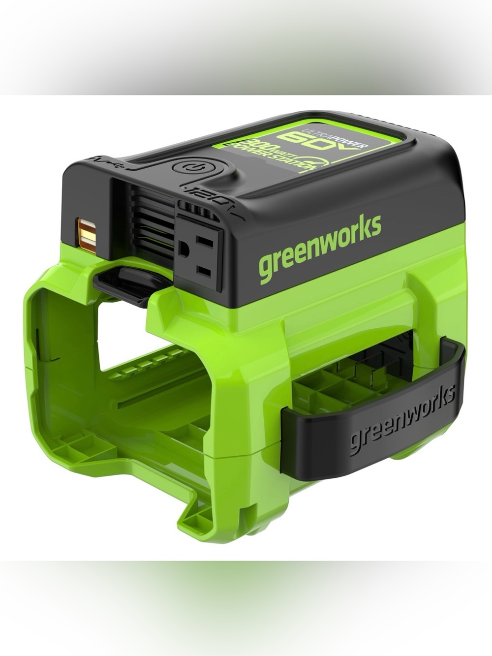 60V 300W Portable Power Station - Green/Black